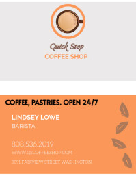 白色 Coffee Shop Branding Flyer Template