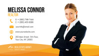 Yellow Realtor Business Card Template