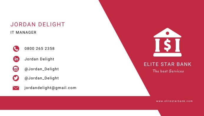 Business card flyer template