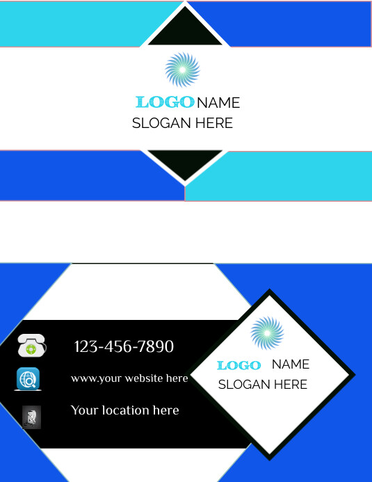 Business card flyer template