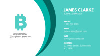 Business Card Template With Geometric Shapes Vector Free