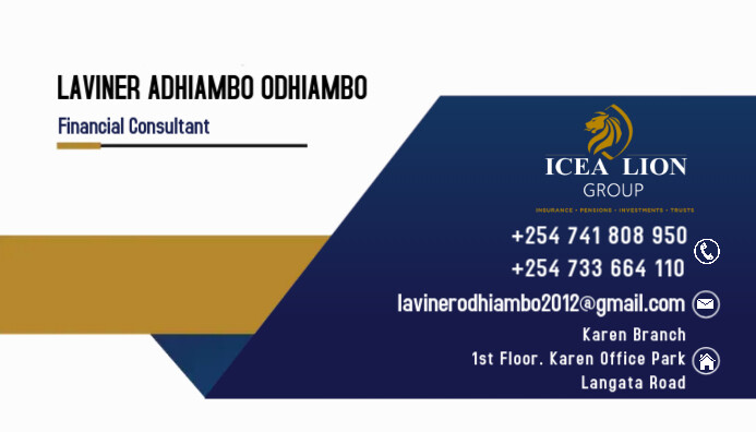 Business card -lavina Besigheidskaart template