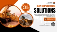 Business Card Modern Heavy Equipment Rental template