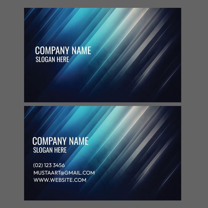 Business Card Rays Template | PosterMyWall