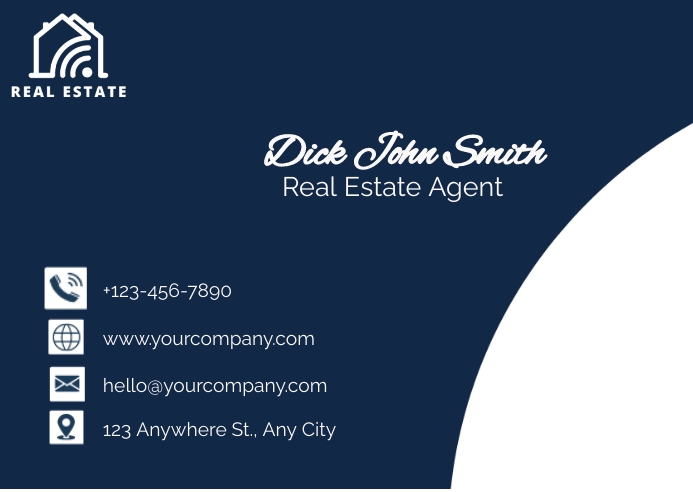 BUSINESS CARD Real Estate Agent Template | PosterMyWall