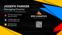 Business card template design