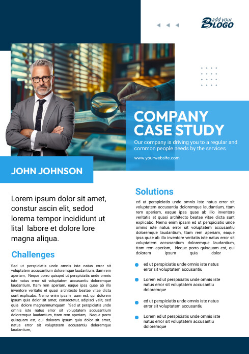 Business Case Study Template | PosterMyWall