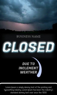 Business closed video ad VSA Wetlik template