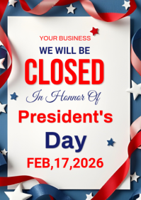 Business Closure Announcement A4 template
