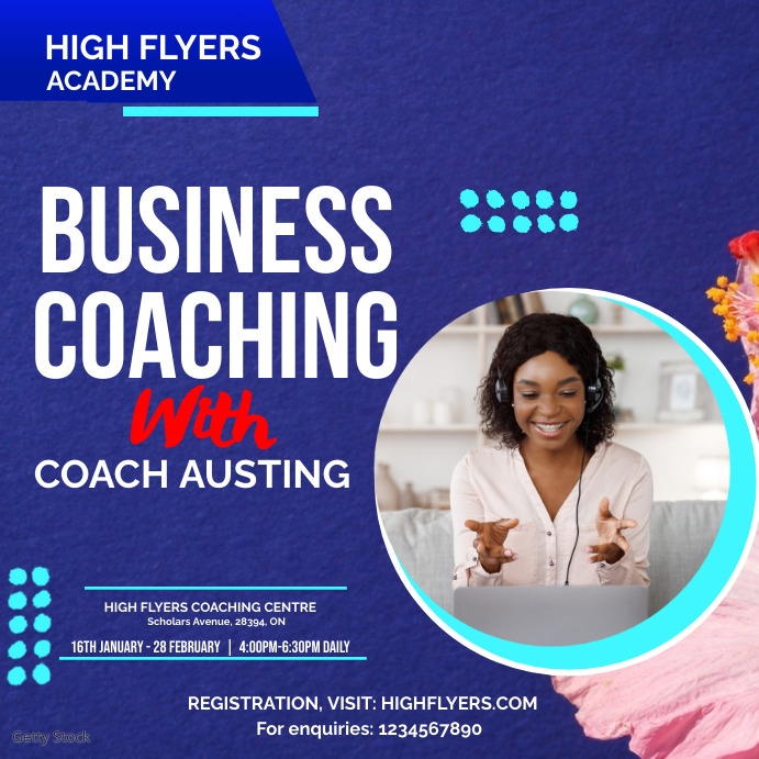 Coaching Flyer Examples Business Coaching Flyer Template | PosterMyWall