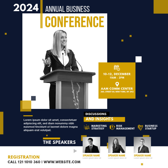 Copy of Business Conference | Event Instagram Post | PosterMyWall