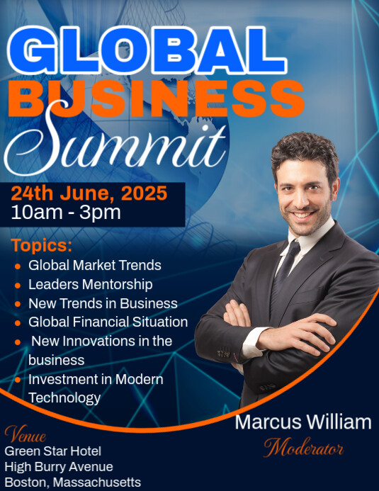 Business Conference 2025 Ad Flyer Pamflet (VSA Brief) template