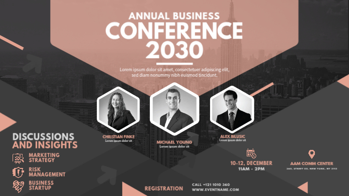 Modèle Annual Business Conference | PosterMyWall