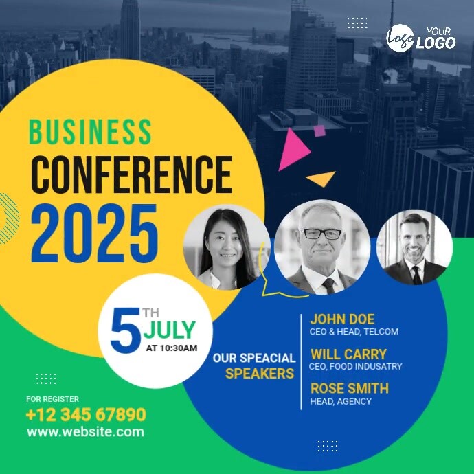 Copy of Business Conference Ad Design | PosterMyWall