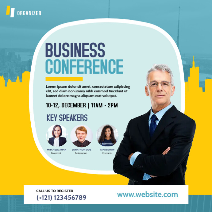 Business Conference Ad Template | PosterMyWall