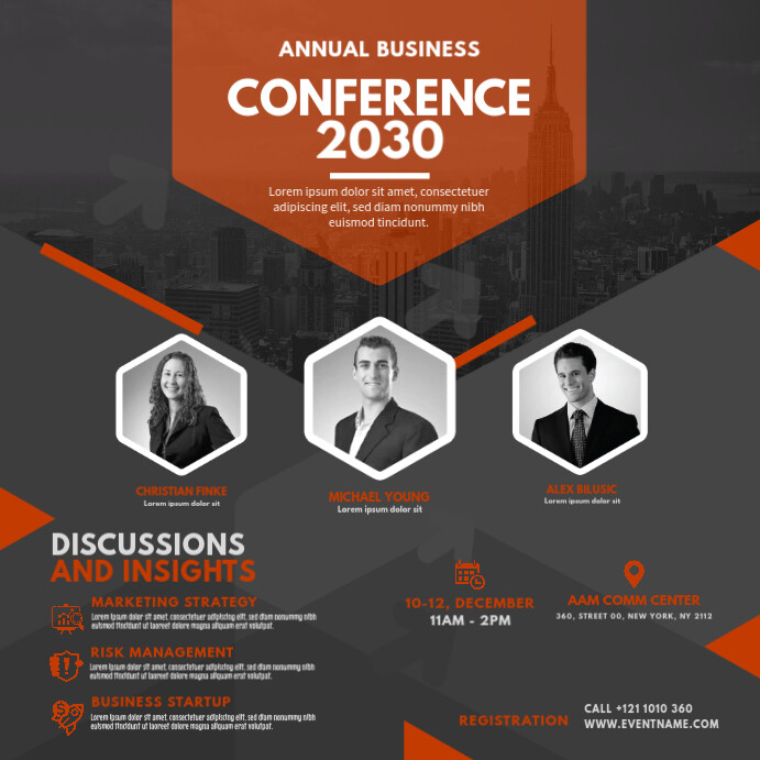 Business Conference Ad Template | PosterMyWall