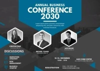 Business Conference Ad Postal template