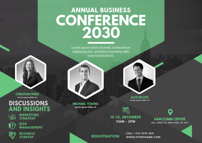 Business Conference Ad Template | PosterMyWall