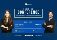 Business Conference Ad Template Postcard