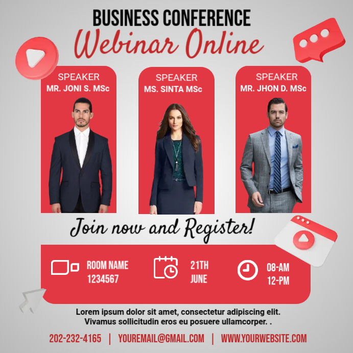 Business Conference ADS Template | PosterMyWall