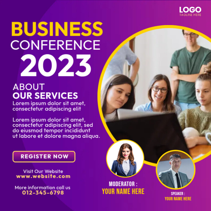 Business Conference Ads Template | PosterMyWall