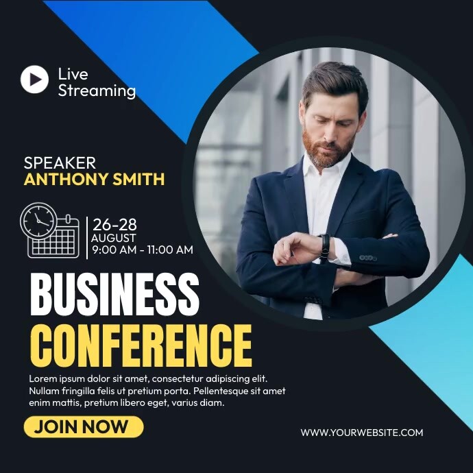 Plantilla de Business Conference Ads | PosterMyWall