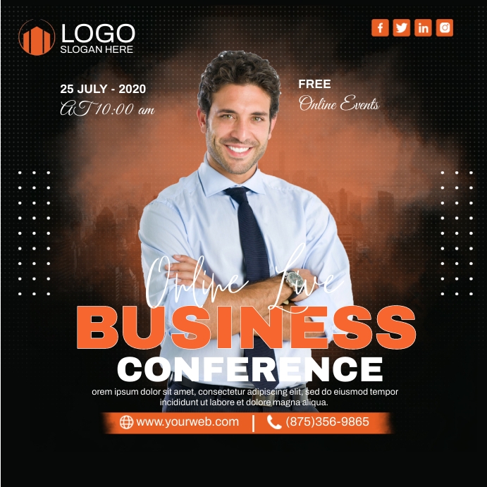 Business Conference Ads Template | PosterMyWall