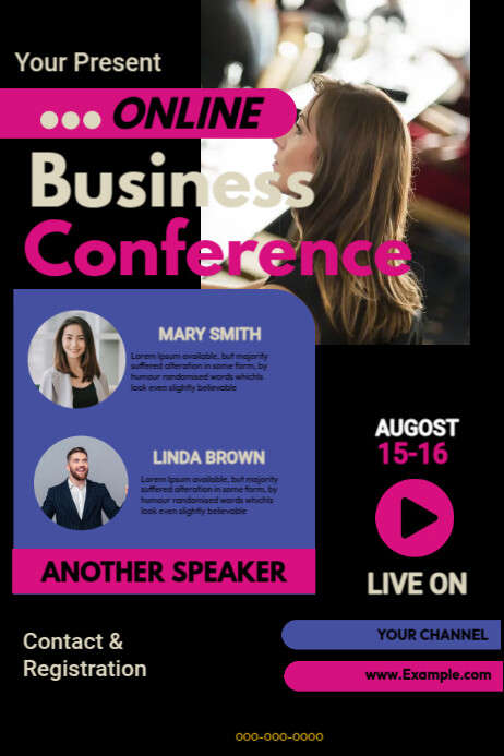 Business Conference Ads Template | PosterMyWall