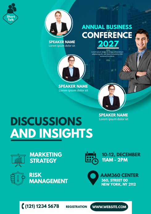 Business Conference Advert Template | PosterMyWall