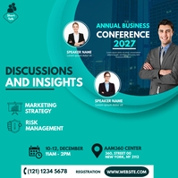 Business Event | Conference Advert Template | PosterMyWall