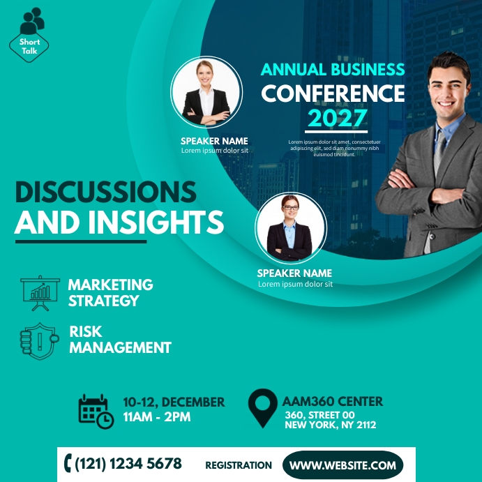 Business Conference Advert Template | PosterMyWall