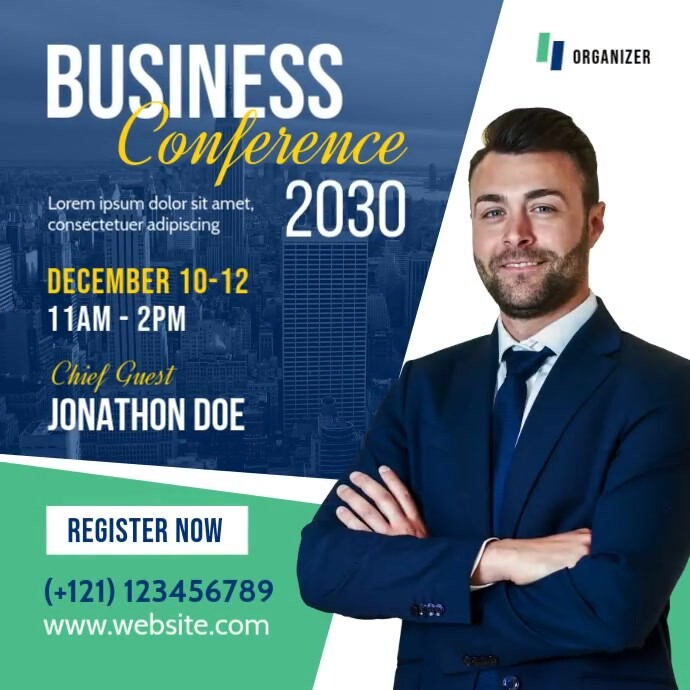 Plantilla de Business Conference Banner Ad | PosterMyWall