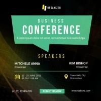 Business Conference Banner ad Quadrat (1:1) template