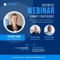 Business conference banner ad Pos Instagram template