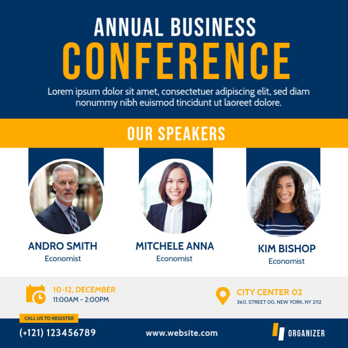 Business Conference Banner Iphosti le-Instagram template