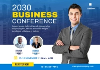 Business Conference Banner Postal template