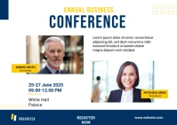 Business Conference Banner Template Postkort