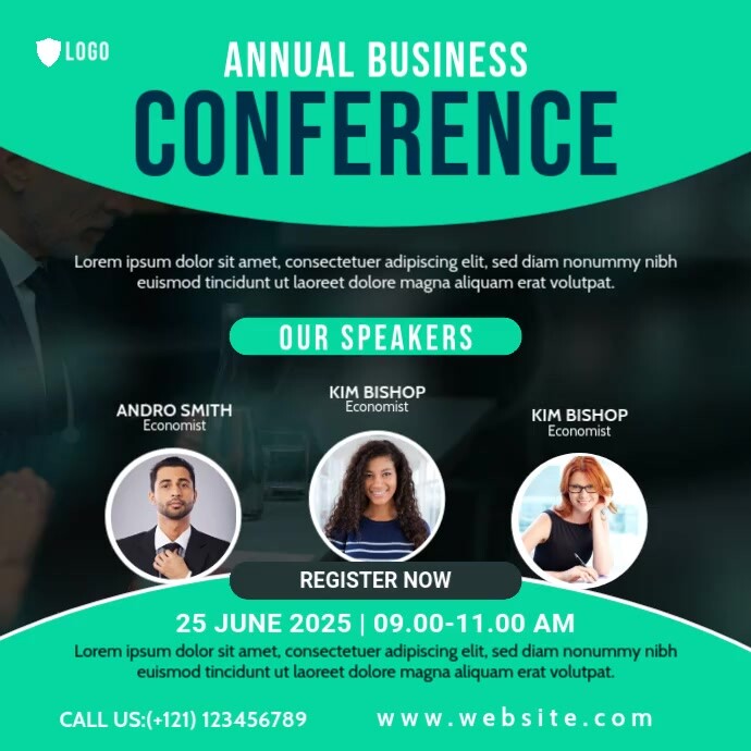 Copy of Business Conference Banner Template PosterMyWall