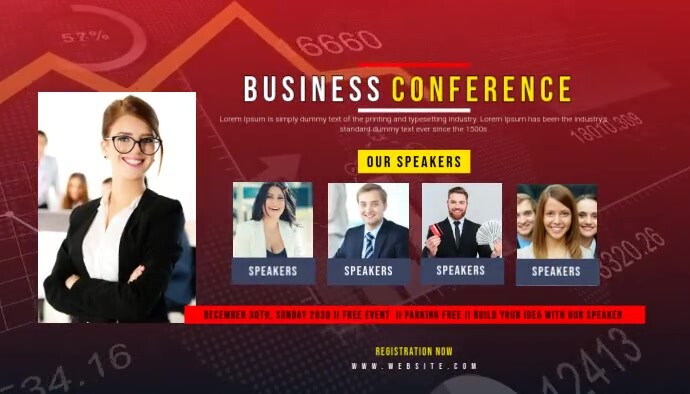 Business Conference Blog Hader Template | PosterMyWall