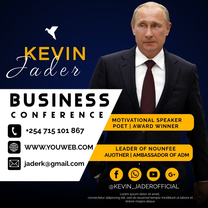 BUSINESS CONFERENCE Instagram Plasing template