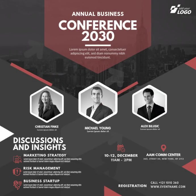 Business Conference Template | PosterMyWall