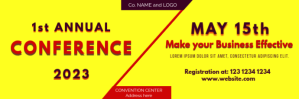 Business conference email header template