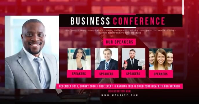 Event Cover Example Business Conference Facebook event Cover Template | PosterMyWall
