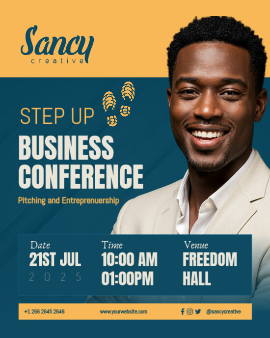 Business Conference flyer | Business flyer Instagram Portrait template