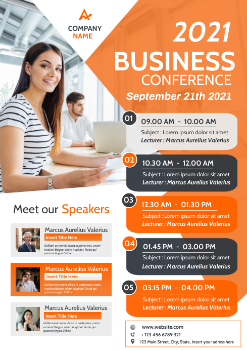 business conference flyer advertisement Template | PosterMyWall