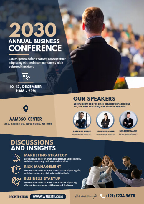 Business Conference Flyer Template | PosterMyWall