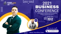 business conference flyer design Video copertina Facebook (16:9) template