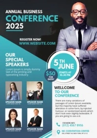 Business Conference Flyer A4 template