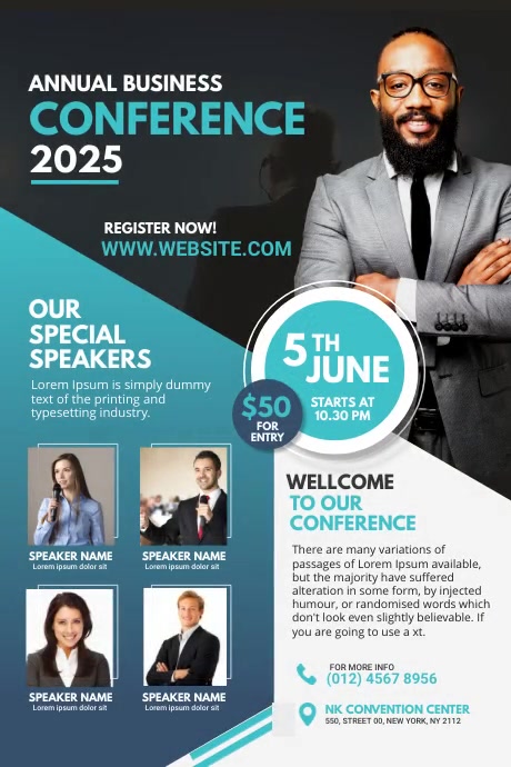 Business Conference Flyer Template | PosterMyWall