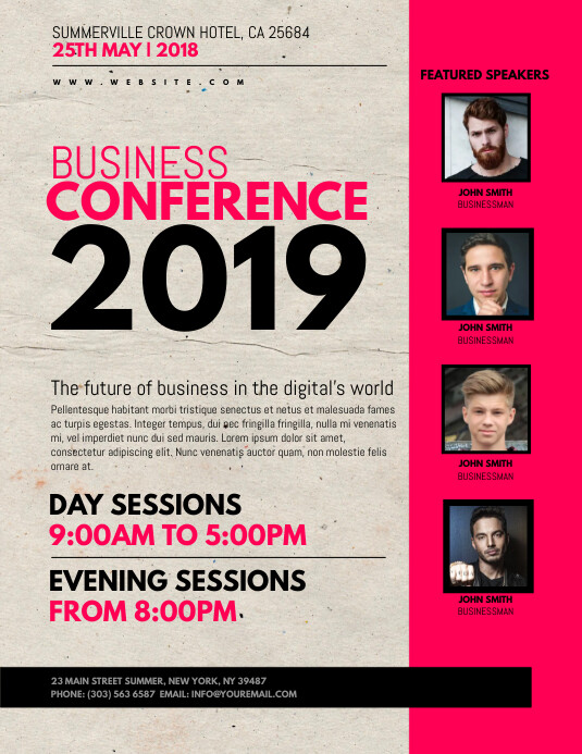 Business Conference Flyer Template PosterMyWall